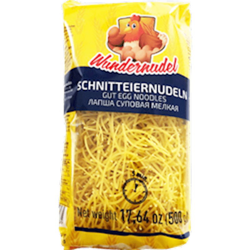 SCHNITTEIERNUDELN (SOUP LAPSHA THIN) 500 GR WUNDERNUDEL GERMAN