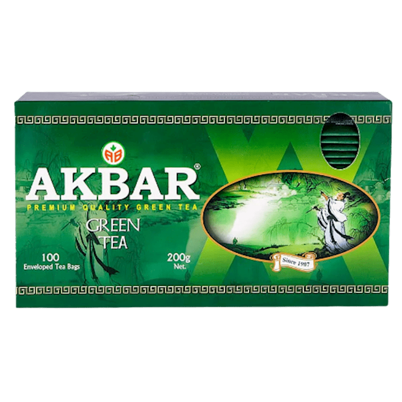 TEA AKBAR GREEN PREMIUM (100X1.5GR) SRI-LANKA