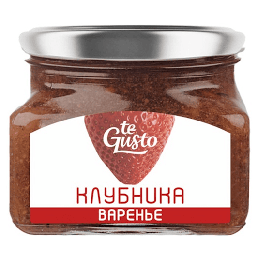 TE GUSTO  STRAWBERRY PRESERVE 430GR