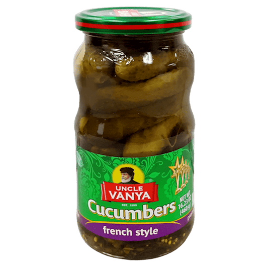 UNCLE VANYA PICKLED BABY CUCUMBERS, FRENCH STYLE (3-6 CM) 460ML