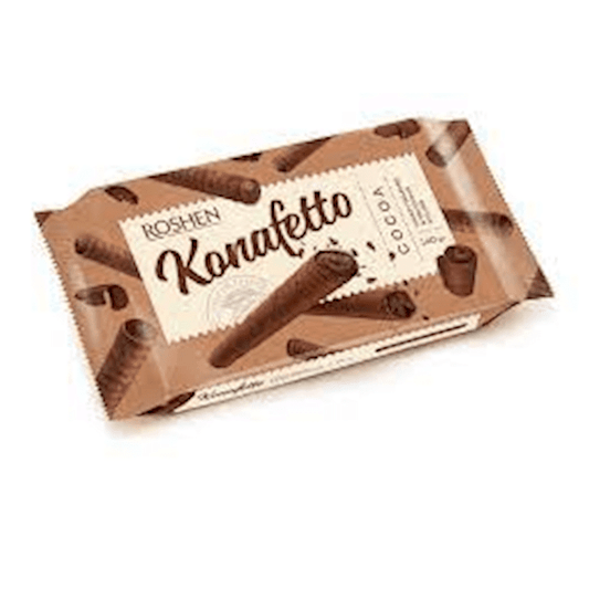 WAFERS ROLL KONAFETTO W/COCOA ROSHEN 140GR
