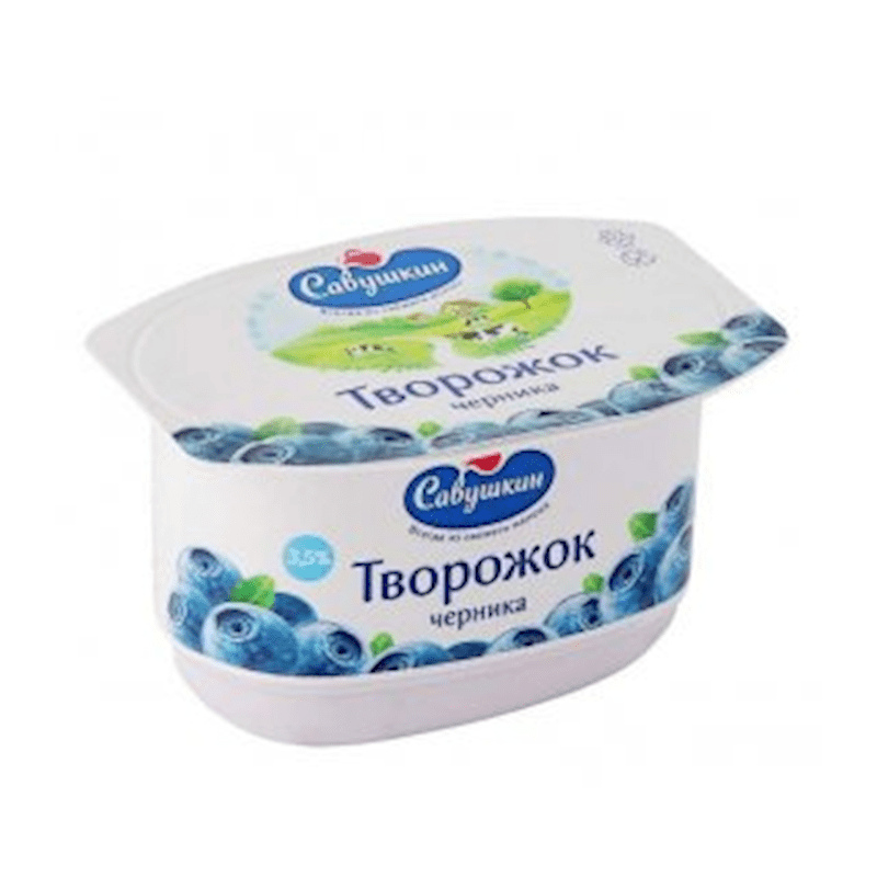 SAVUSHKIN CURD DESSERT BLUEBERRY 3.5% 120GR