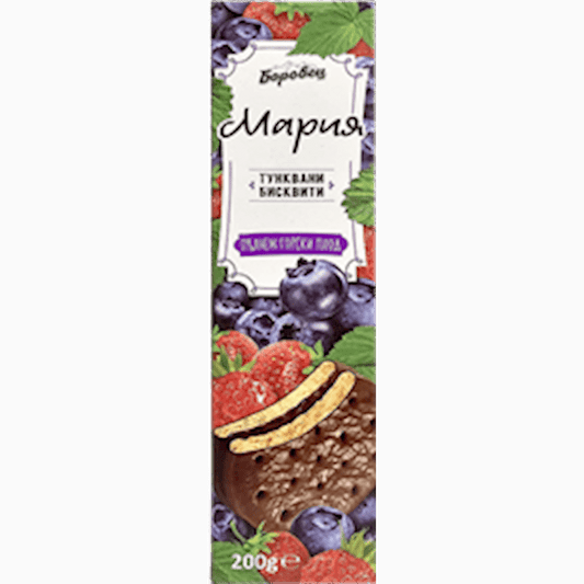 Biscuits Maria in Chocolate w/Wildberries 200 gr Bulgaria