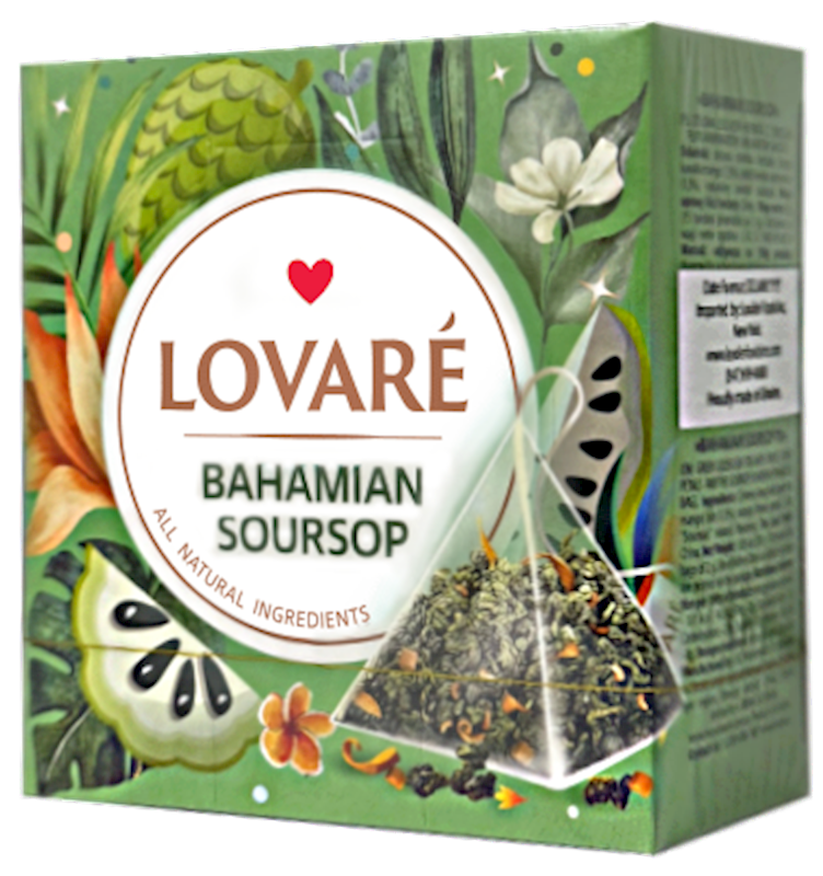 LOVARE TEA GREEN  BAHAMIAN SOURSOP  PYRAMIDS 30G