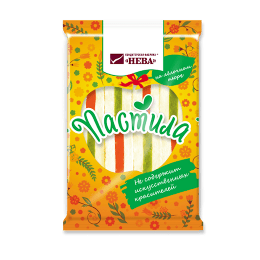 PASTILA VANILLA TWO LAYERS W/MARMELADE 240GR NEVA