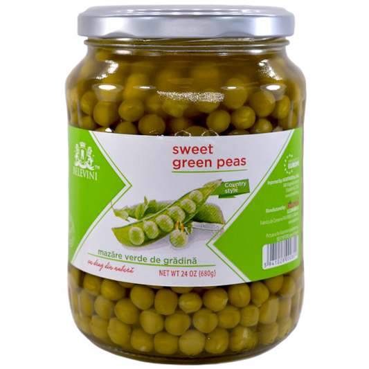 BELEVINI GREEN PEAS 680g/12