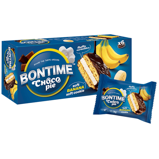 CHOCO PIE BANANA&MARSMALLOW 16/6.6OZ BONTIME