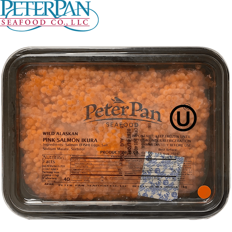 Tray -Red Caviar (Orange) SALMON ROE 1kg/2.2lb