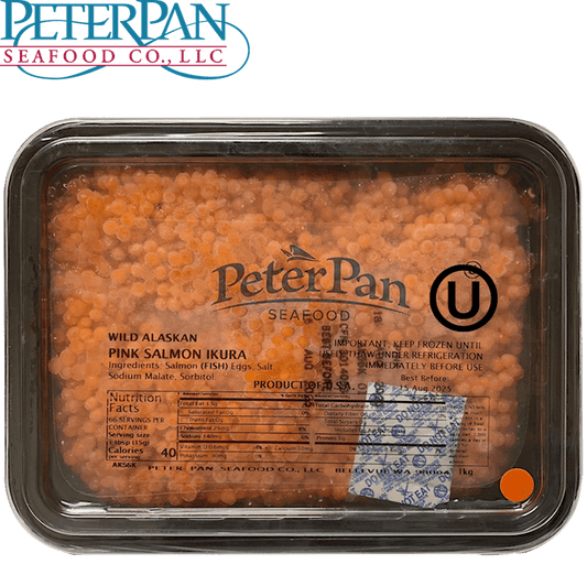 Tray -Red Caviar (Orange) SALMON ROE 1kg/2.2lb