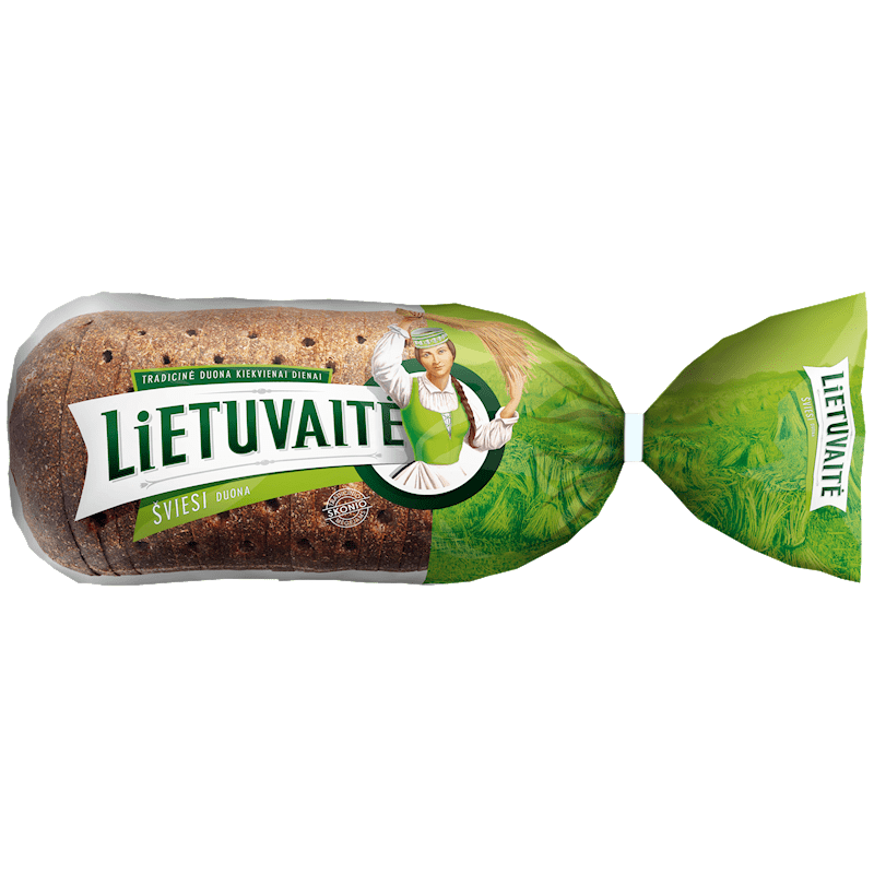 VILNIAUS DUONA Bread Rye Light "Lietuvaite" (Sliced), Lithuania, 800g