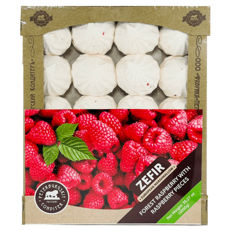 ZEFIR "FOREST RASPBERRY PIECES" 2.2LBS PETERBURGSKIY CONDITER FACTORY