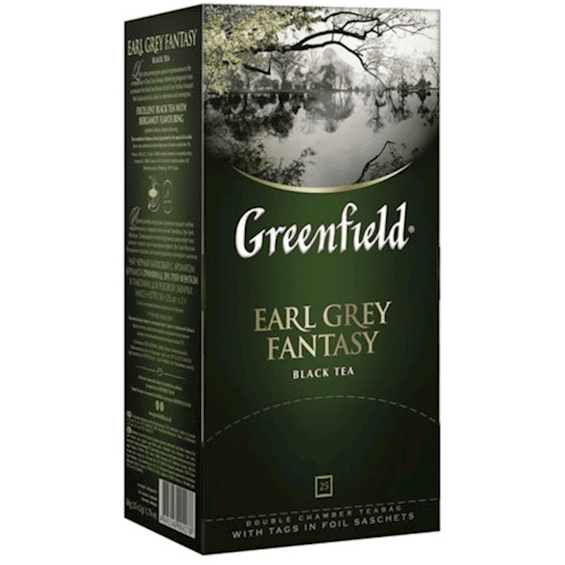 GREENFIELD BL.TEA EARL GREY FANTASY 25PAK