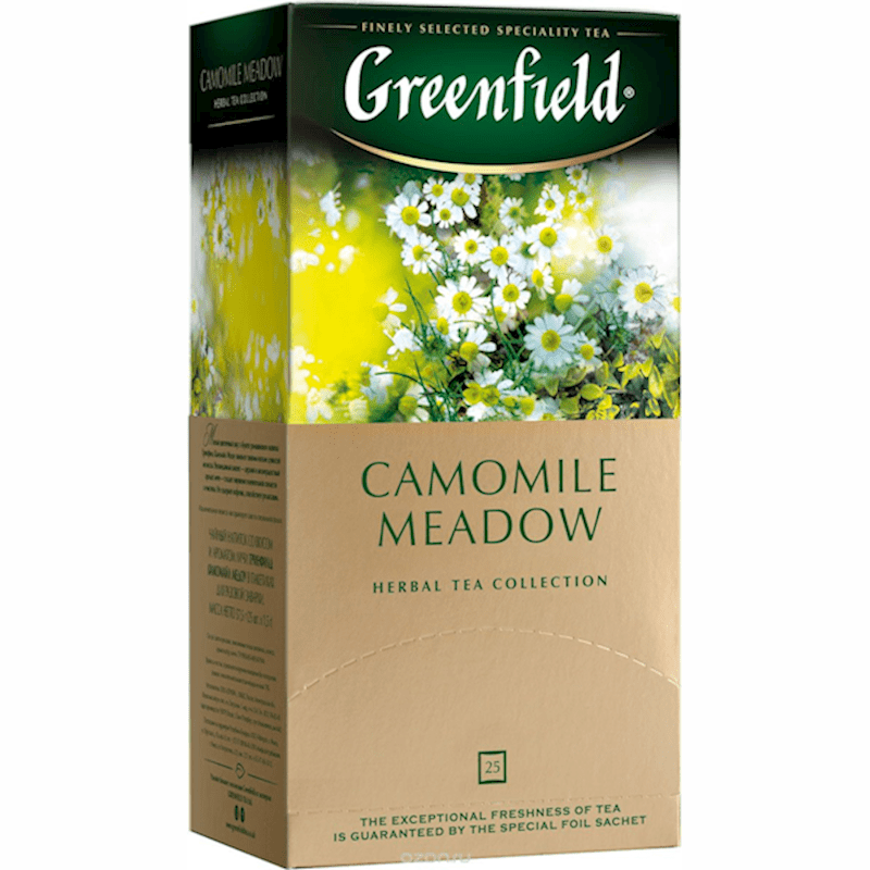 GREENFIELD HERBAL TEA CAMOMILE MEADOW (C/F) 25PAK