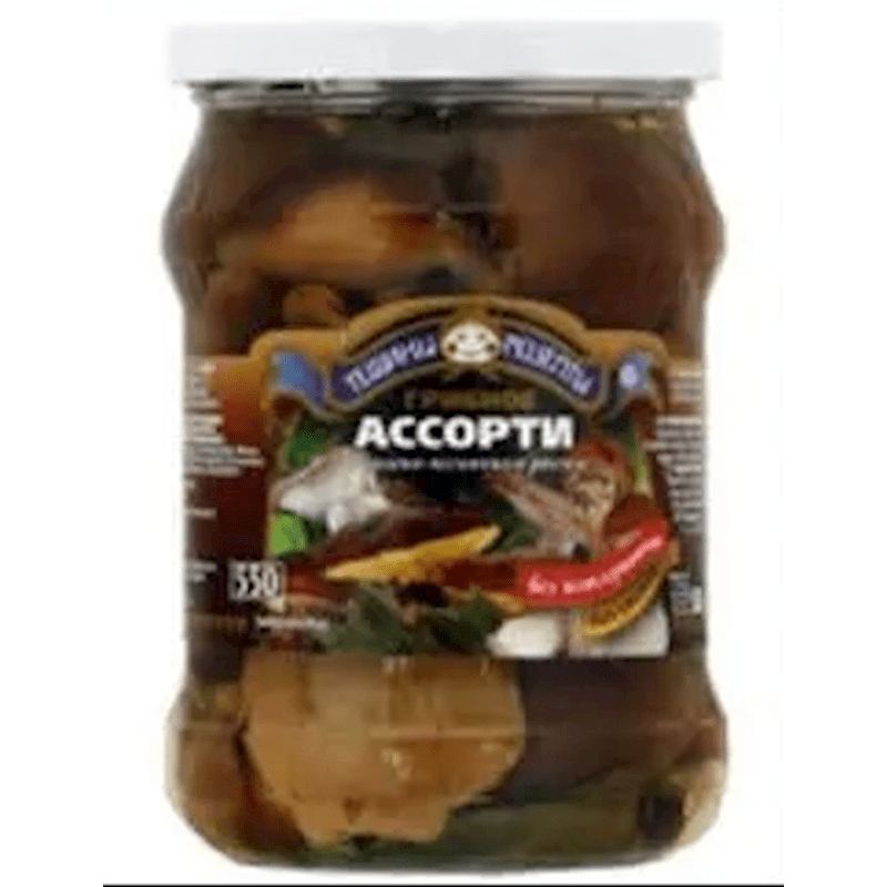 Tescheni Recepti MUSHROOMS IN BRINE 550 ML ASSORTY TESHINI RECEPTI