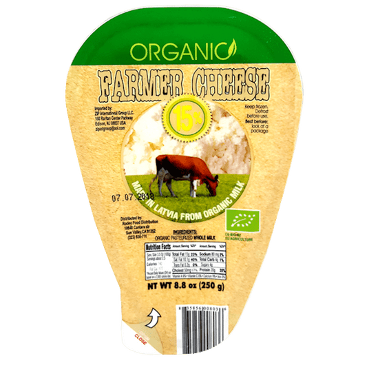 ZIP FARMERS CHEESE "ORGANIC" 15%, 250G