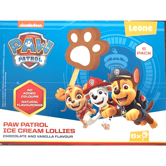 ICE CREAM "PAW PATROL", EU, 6X50ML LEONE