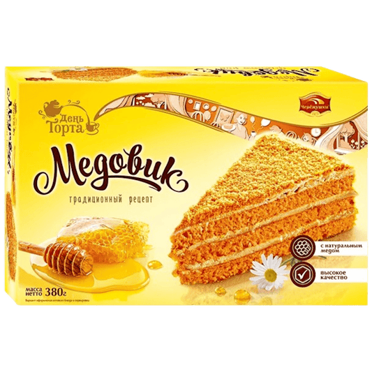 CHEREMUSHKI CAKE MEDOVIK TRADITIONAL LAYERED HONEY 380GR