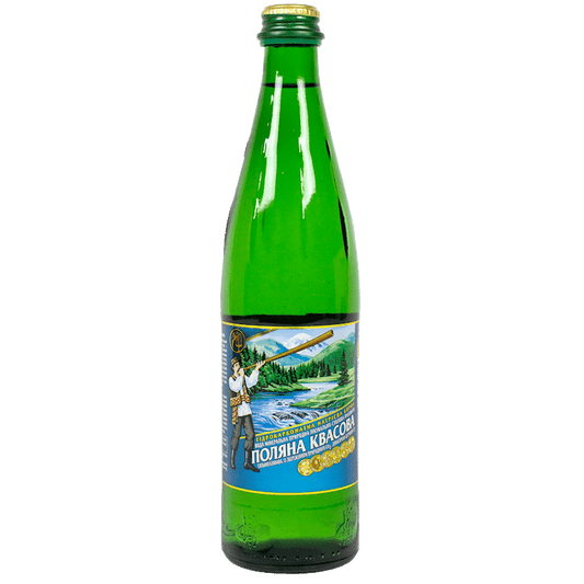 MINERAL CARBONATED WATER (GLASS)  0.5L  POLYANA KVASOVA