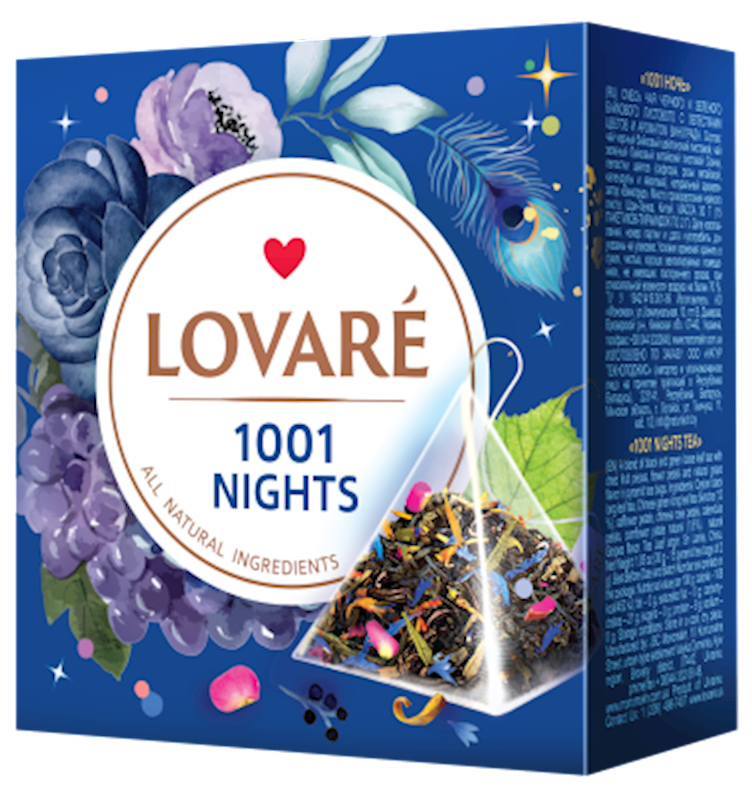 LOVARE TEA  1001 NIGHTS  PYRAMIDS 30G