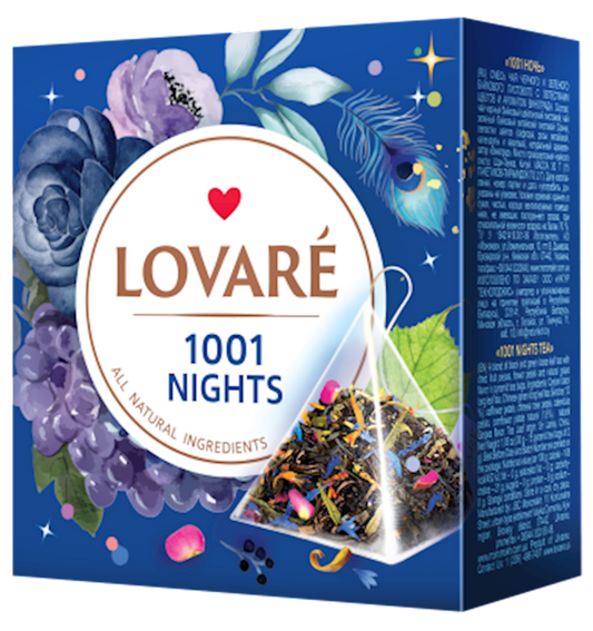 LOVARE TEA  1001 NIGHTS  PYRAMIDS 30G