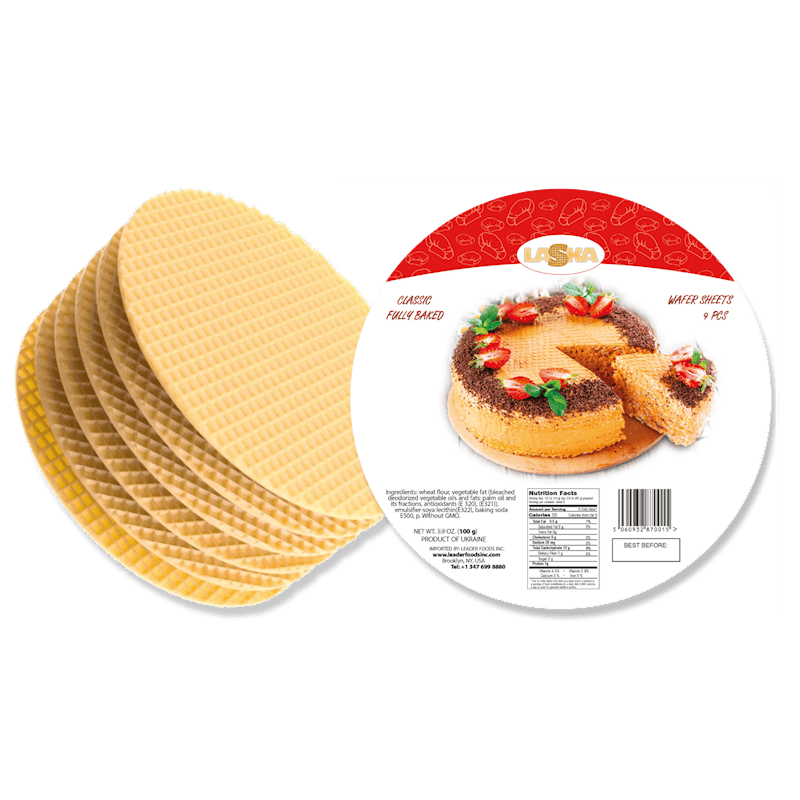 WAFER LAYERS ROUND "CLASSIC" 100G LASKA