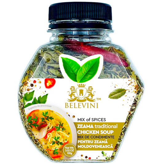 BELEVINI Moldavian CHICKEN SOUP (ZEAMA) MIX of SPICES 3.52oz (100g) /8