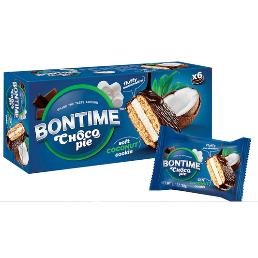 CHOCO PIE COCONUT&MARSMALLOW 6.6OZ(6*1.1OZ) BONTIME