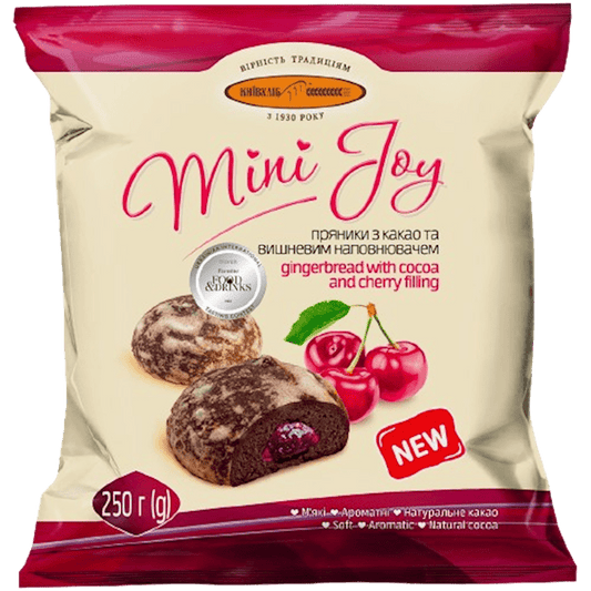 GINGERBREAD W/COCOA&CHERRY FLAVORS 250GR MINI JOY