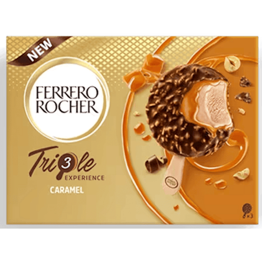 ICE CREAM  TRIPLE CARAMEL , EU, 3X46G FERRERO ROCHER