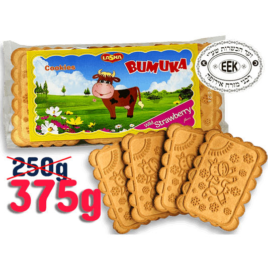 COOKIES  WILD STRAWBERRY 375G LASKA "BUMUKA"