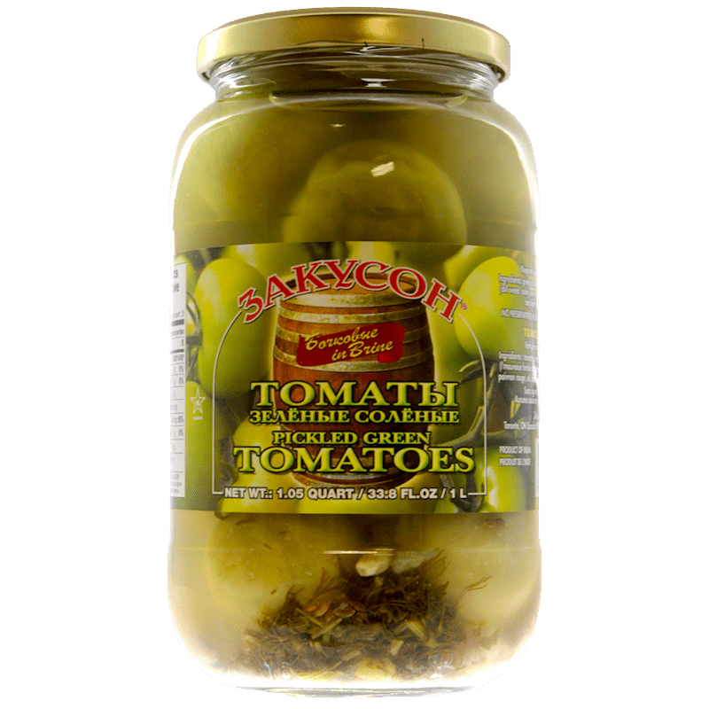 ZAKUSON GREEN TOMATOES,  1L