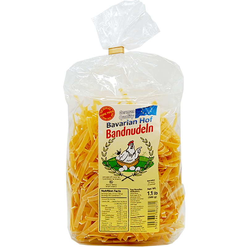 EGGNOODLES BANDNUDELN(RIBBON) KOSHER 500GR.