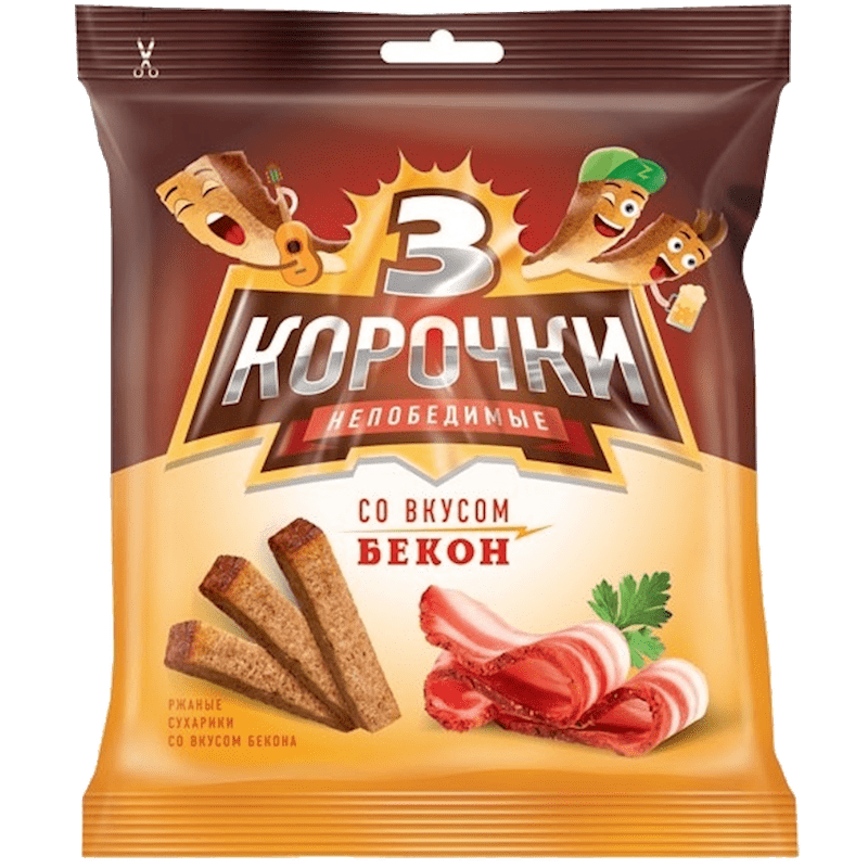 3 KOROCHKI TASTE BACON 40 GR 5 PC