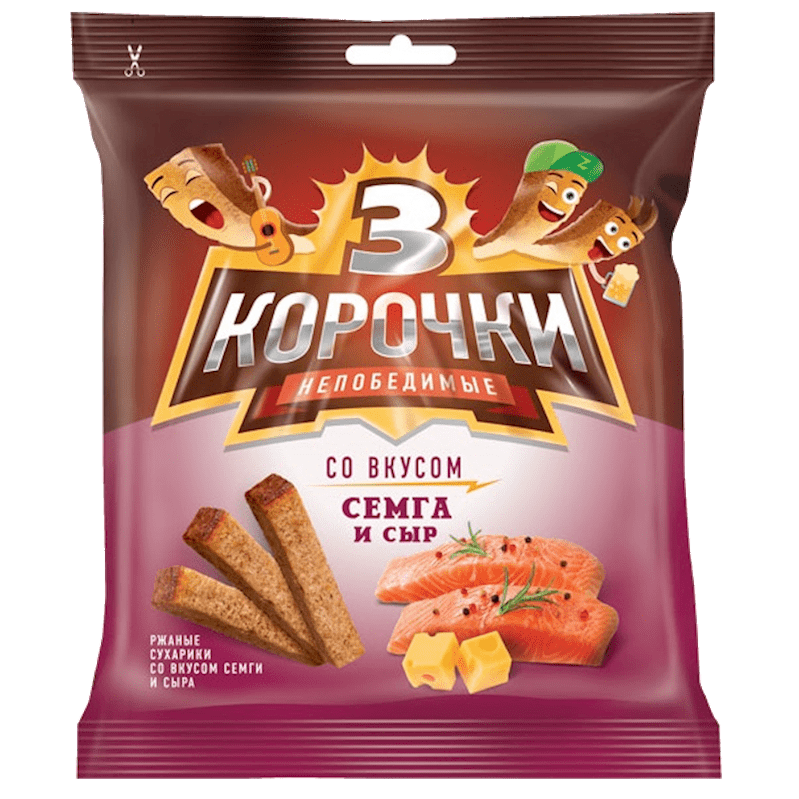 3 KOROCHKI CHEESE WITH SEMGA 40 GR 5 PACK