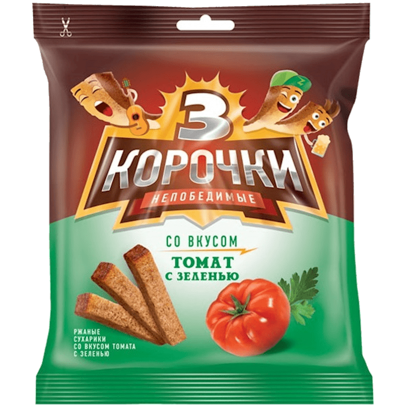 3 KOROCHKI TOMATOES WITH GREEN 40 GR 5 PACK