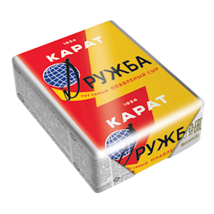 KARAT CHEESE   DRUJBA 55%  90 GR 12 PACK