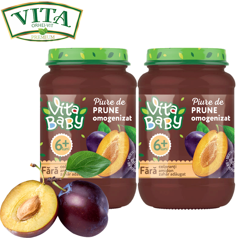 BABY PUREE PLUM 180 GR 8 PC