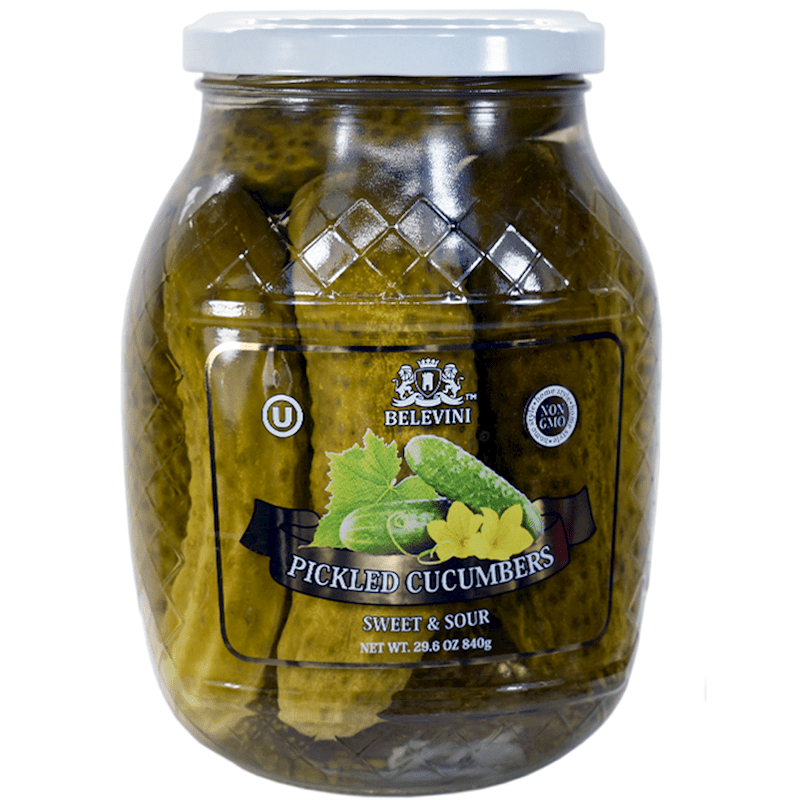 BELEVINI PICKLED CUCUMBERS SWEET & SOUR 860G