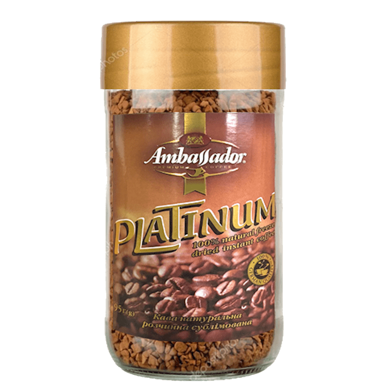 PLATINUM COFFEE  AMBASSADOR INSTANT 95GR.