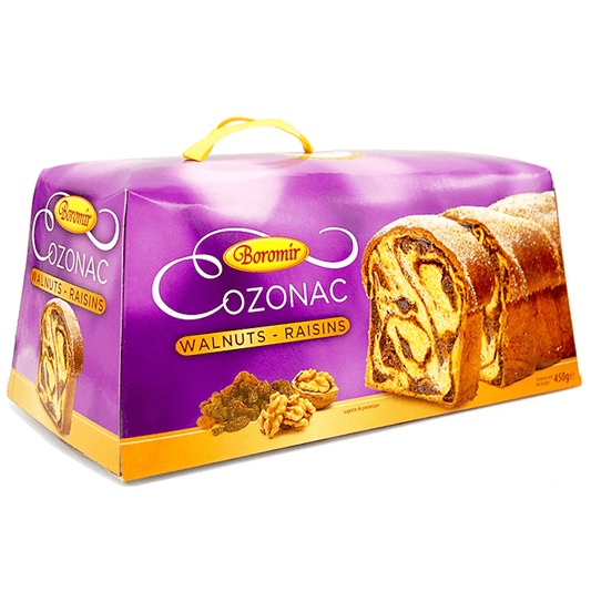 COZONAC  WITH WALNUTS AND RAISINS 450 GR