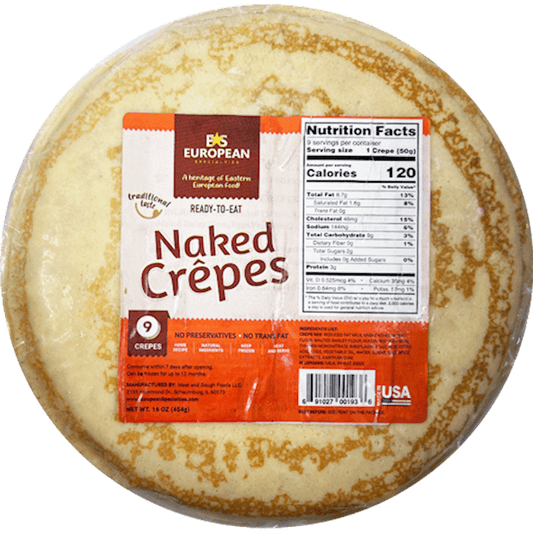 EUROPEAN SPECIALTIES NAKED CREPES 16 0Z