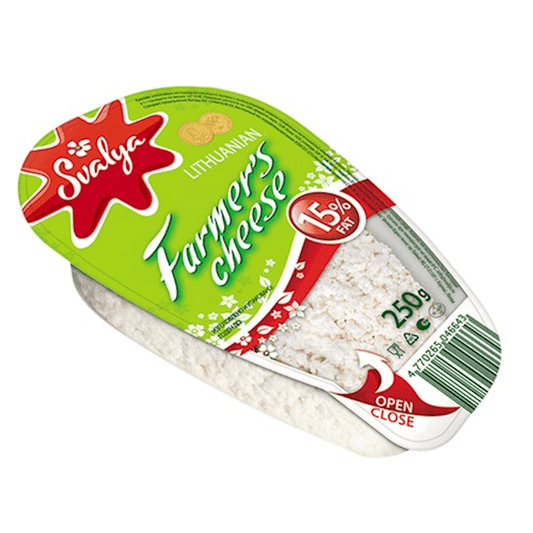 SVALYA FARMER CHEESE VILLAGE 15 % 250 GR