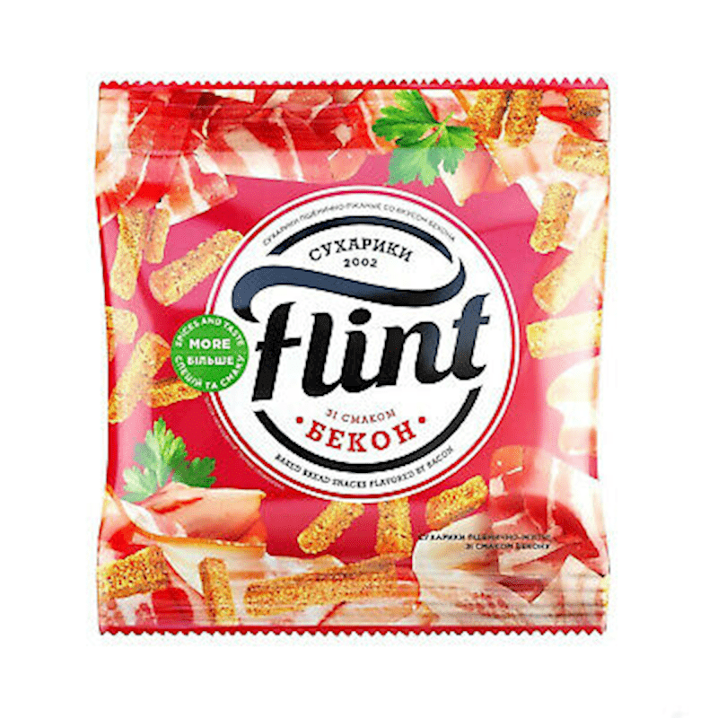 FLINT TOAST BACON 70 GR 5 PACK