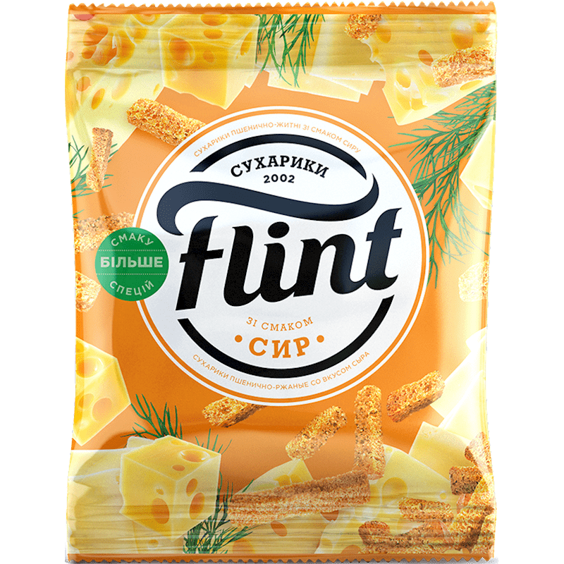 FLINT TOAST CHEESE 70 GR ,5 PACK