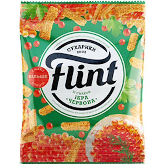 FLINT TOAST RED CAVIAR 70 GR , 5 PACK