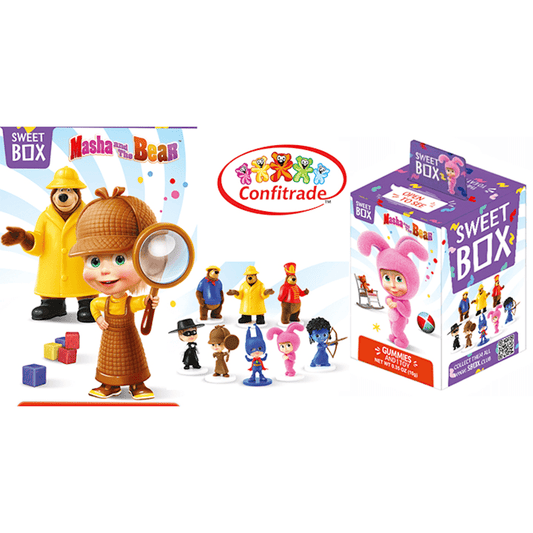 FRUIT FLAVORED JELLY  SWEET BOX (EN) MASHA AND THE  BEAR 10 GR