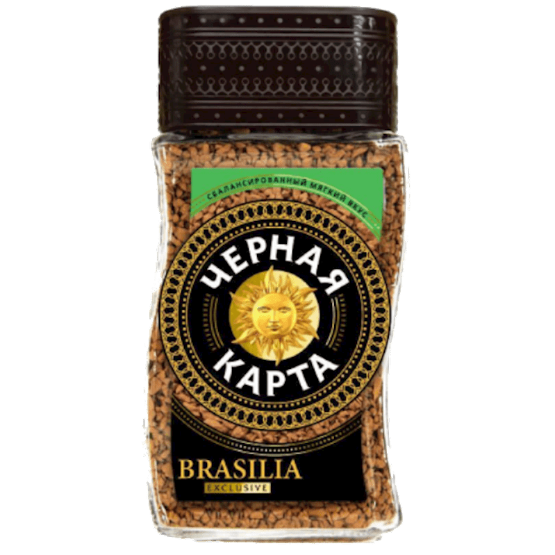 BLACK CARTA INSTANT COFFEE EXCLUSIVE BRASILIA 190GR.