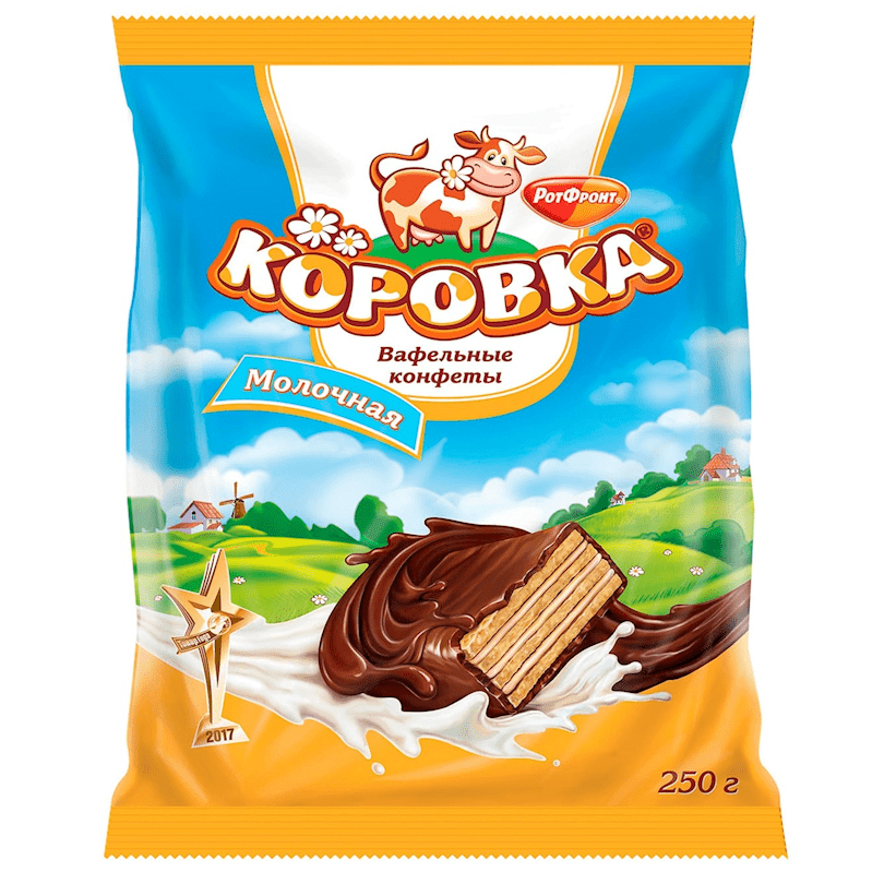 KOROVKA WAFER CANDY MILK TASTE  250GR