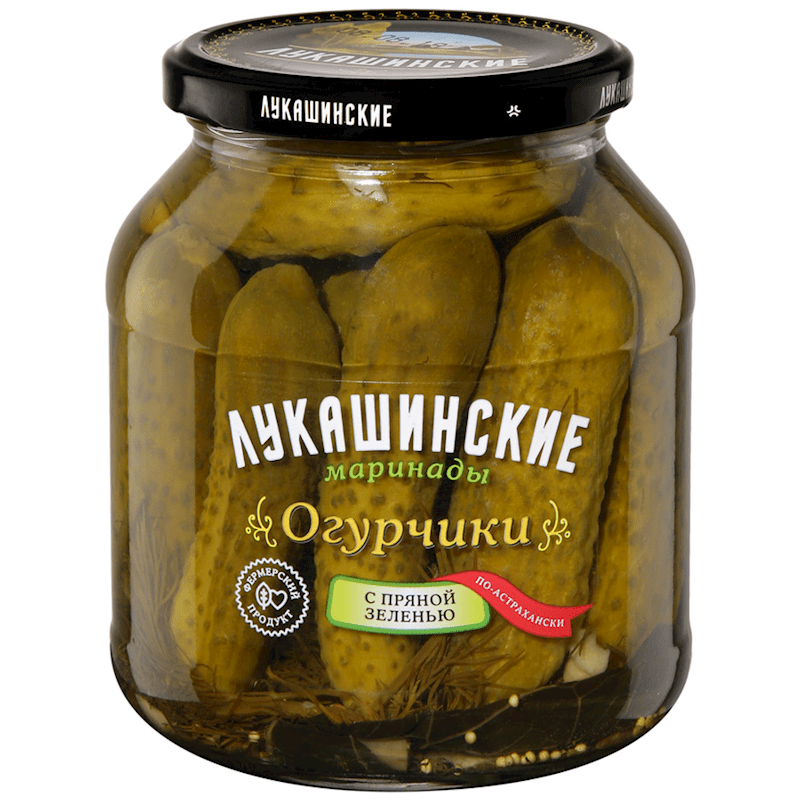 LUKASHINSKIE ASTRAHAN STYLE SPICY PICKLES 670 GR