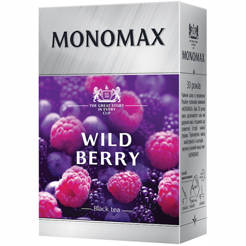 MONOMAX TEA LOOSE BLACK WILD BERRY 80 GR